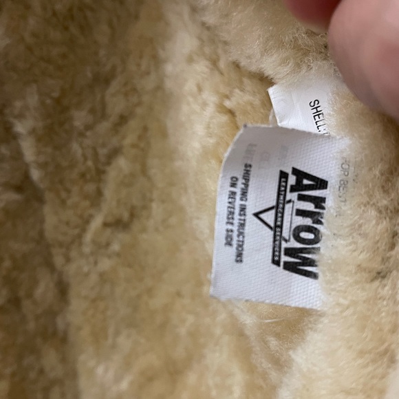 Genuine shearling coat in petite small - Picture 6 of 12